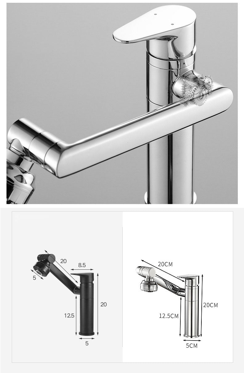 Multi-Directional Water Faucet with 360º & Height adjustments (Bathroom/ Kitchen/ Pantry etc.)