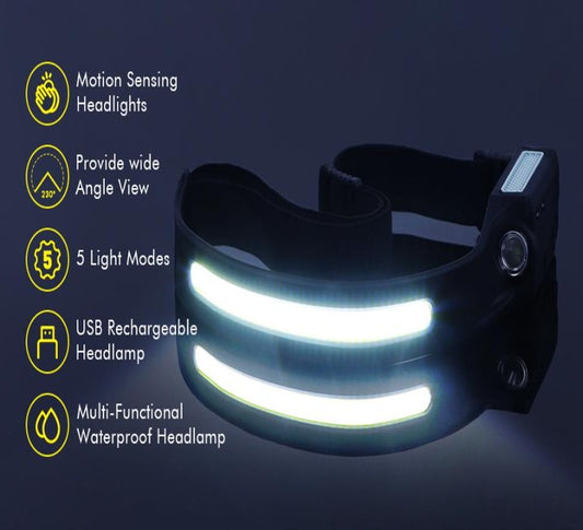 LightGesture™ Headband XPG+COB Illumination (Working, Sports & Activities Light)