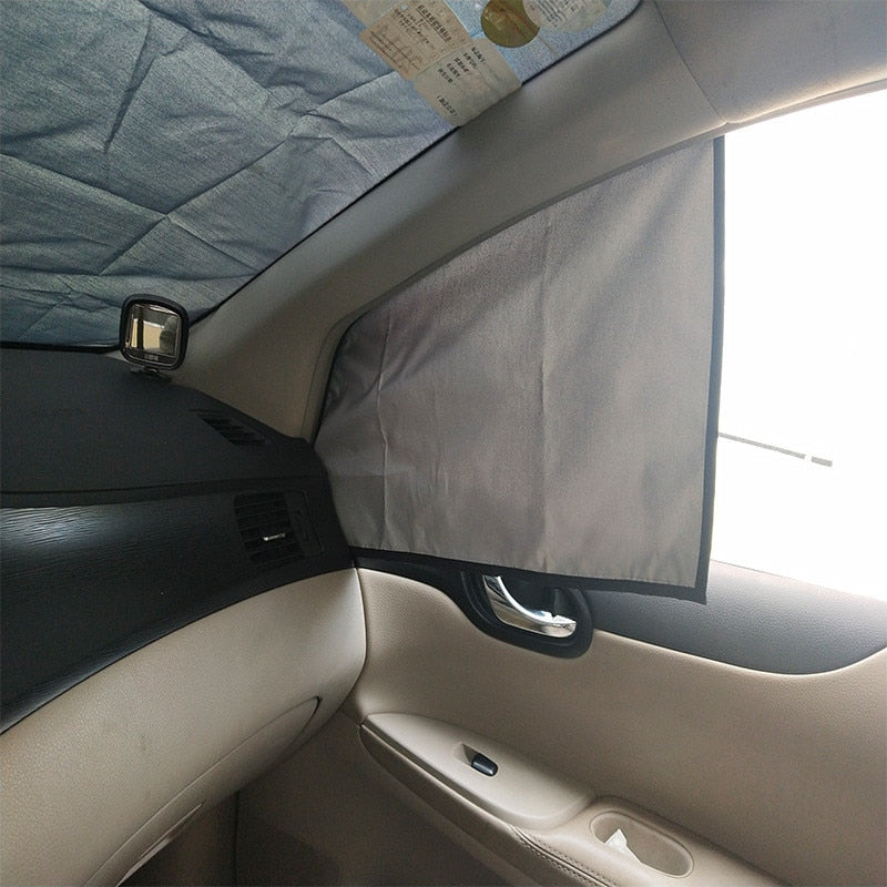 Magnetic Car Windshield Protector Shield against Snow, Dust & Environmental conditions for all seasons.