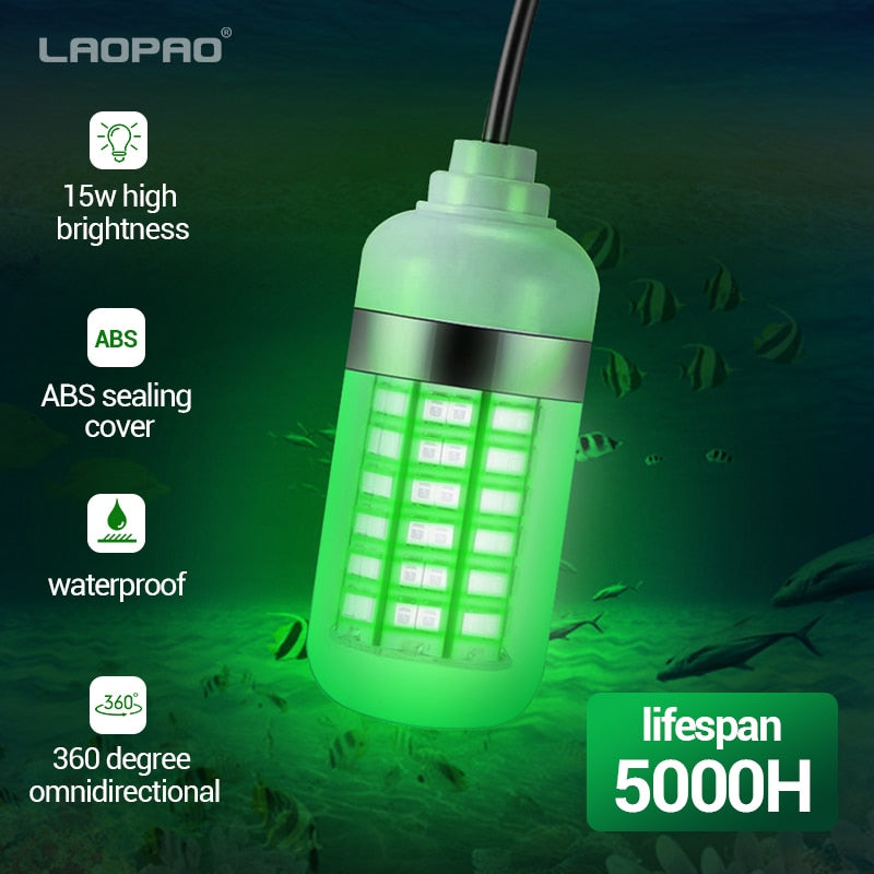 Underwater Fishing Light (12V LED Waterproof Ip68) to Lure & Assist Visibility